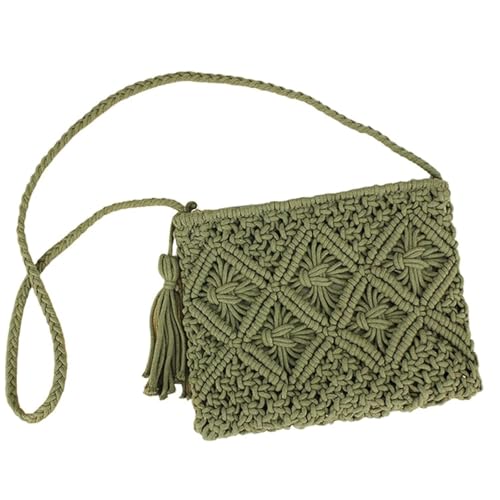 ZGFHLI Forcipower Stylish Summer Woven Bag Convertible Boho Beach Purse for Women,Retro Cotton Rope Woven Bag, Minimalist Tassel Crossbody Shoulder Bags Vacation Handbags,C ZGFHLI Forcipower Stylish Summer Woven Bag Convertible Boho Beach Purse for Women,Retro Cotton Rope Woven Bag, Minimalist Tassel Crossbody Shoulder Bags Vacation Handbags,C von ZGFHLI