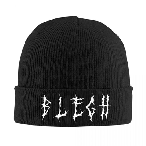 Herbst und Winter Unisex Hut Blegh Heavy Metal Lustig Metalcore Core Metal Metalhead Warme Strickmütze Hip Hop Mütze Winter Mützen Hut von ZGGUOJU