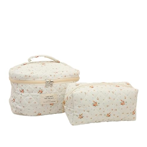 2 Stück Schminktasche Stück Kosmetiktasche Damen Make up Tasche, kulturtasche Damen Make up Tasche Makeup Bag – niedliche Reise-Kosmetiktasche für die Geldbörse (G) von ZGHQHCDRH
