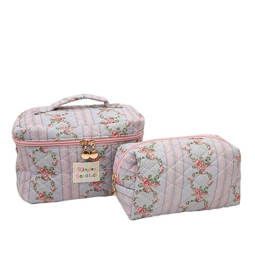 2 Stück Schminktasche Stück Kosmetiktasche Damen Make up Tasche, kulturtasche Damen Make up Tasche Makeup Bag – niedliche Reise-Kosmetiktasche für die Geldbörse (I) von ZGHQHCDRH