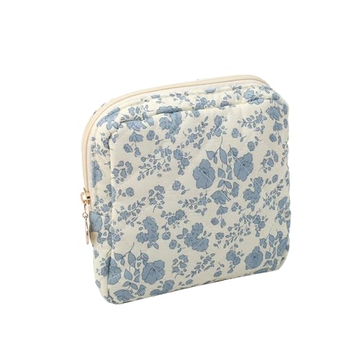 Cosmetic Bag clean Girl Stuff Handtasche Girls with Floral Pattern Pink Cosmetic Bag Kosmetiktasche Set, Kulturtasche Damen Soft Cotton (G) von ZGHQHCDRH