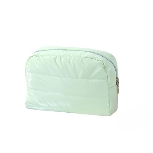Kosmetiktasche Kulturtasche Damen Multifunktional klein Schminktäschchen Make up Tasche Aesthetic Stuff cleangirl Make up Tasche mit ReiBverschluss, Organizer Tasche (Hellgrün) von ZGHQHCDRH