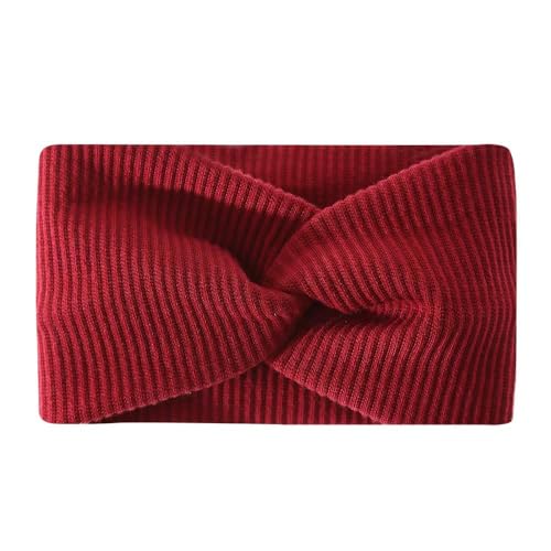 Stirnband Damen Sommer, Haarband Breit Stirnbänder Baumwollkreuz Stirnband Knoten Antirutsch Headbands für Yoga, Kosmetik, Sport & Haarschmuck Sommer (W,1 Stück) von ZGHQHCDRH
