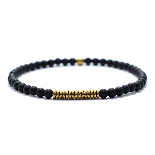 ZGHQHCDRH, 1 Stück Boho Handgemachtes Antikes Holzarmband Handgemachtes Natursteinarmband Männer Schmuck-Lava(Onxy Beads) von ZGHQHCDRH