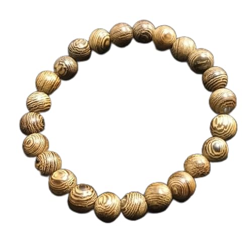 ZGHQHCDRH, 1 Stück Yoga 108 Perlen Armband Natürliches Sandelholz Buddhistisches Buddha Holz Gebet Perlen Lotus OM Armband Halskette Rosenkranz-braun von ZGHQHCDRH