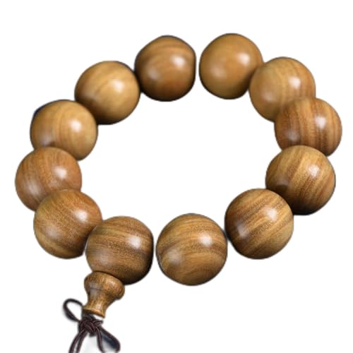 ZGHQHCDRH, 1 Stück feines grünes Sandelholzarmband, Holzperle Wenwan-Pinhole, 20 mm x 12 von ZGHQHCDRH