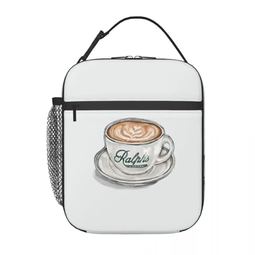 ZGHQHCDRH Aquarell Ralph S Kaffeetasse Eine Lunchtasche von ZGHQHCDRH