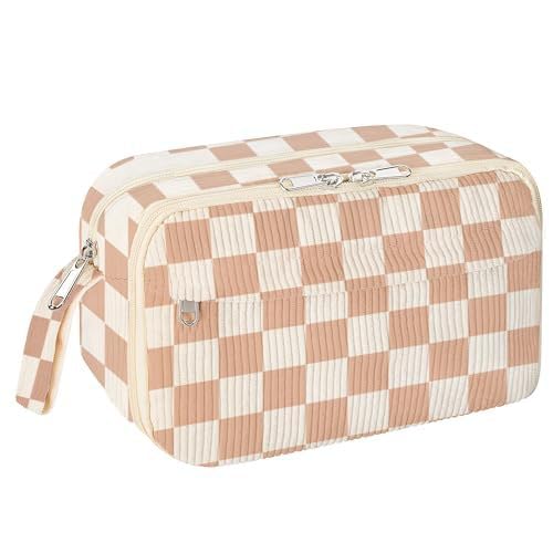 Cord-Stoff Federmäppchen Aesthetic Stuff clean Girl Aesthetic Mäppchen große Federmappe Mädchen Junge Teenager Erwachsene Schlamppermäppchen Pencil Case mit Tragegriff (G) von ZGHQHCDRH