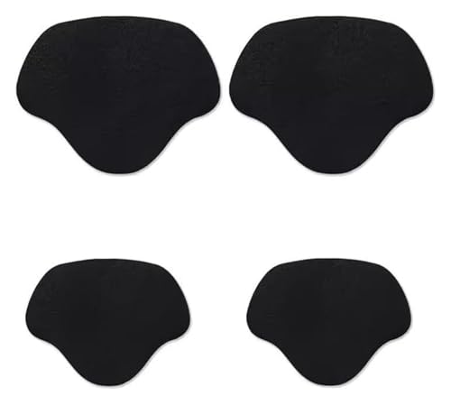 ZGHQHCDRH Fersenreparaturpflaster, 2 Paar selbstklebende Innenschuh-Flicken for Löcher, Schuhloch-Reparatur-Patch-Set for Sneaker, klein und groß(Black) von ZGHQHCDRH