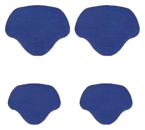 ZGHQHCDRH Fersenreparaturpflaster, 2 Paar selbstklebende Innenschuh-Flicken for Löcher, Schuhloch-Reparatur-Patch-Set for Sneaker, klein und groß(Blu) von ZGHQHCDRH