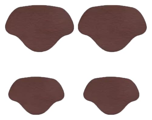 ZGHQHCDRH Fersenreparaturpflaster, 2 Paar selbstklebende Innenschuh-Flicken for Löcher, Schuhloch-Reparatur-Patch-Set for Sneaker, klein und groß(Bruin) von ZGHQHCDRH