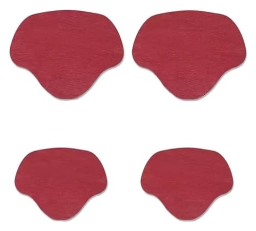 ZGHQHCDRH Fersenreparaturpflaster, 2 Paar selbstklebende Innenschuh-Flicken for Löcher, Schuhloch-Reparatur-Patch-Set for Sneaker, klein und groß(Red 1) von ZGHQHCDRH