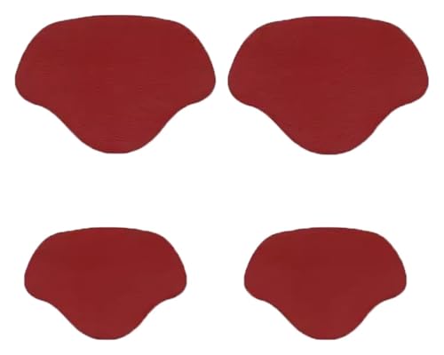 ZGHQHCDRH Fersenreparaturpflaster, 2 Paar selbstklebende Innenschuh-Flicken for Löcher, Schuhloch-Reparatur-Patch-Set for Sneaker, klein und groß(Red 2) von ZGHQHCDRH