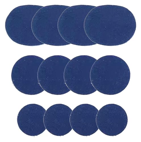 ZGHQHCDRH Fersenreparaturpflaster, Patch, 6/12 Stück selbstklebender Fersenloch-Patch for die Rückseite von Sportschuhen, Lederschuhen und High Heels(Blu,12pcs) von ZGHQHCDRH