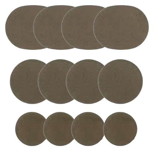 ZGHQHCDRH Fersenreparaturpflaster, Patch, 6/12 Stück selbstklebender Fersenloch-Patch for die Rückseite von Sportschuhen, Lederschuhen und High Heels(Bruin,12pcs) von ZGHQHCDRH