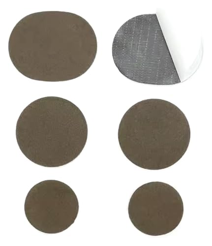 ZGHQHCDRH Fersenreparaturpflaster, Patch, 6/12 Stück selbstklebender Fersenloch-Patch for die Rückseite von Sportschuhen, Lederschuhen und High Heels(Bruin,6pcs) von ZGHQHCDRH
