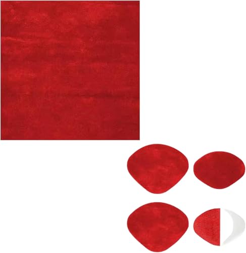 ZGHQHCDRH Fersenreparaturpflaster, Selbstklebendes Innenschuh-Flicken-Set for Reparaturlöcher, Sneaker-Fersen-Reparaturflicken, weich und langlebig(Red) von ZGHQHCDRH