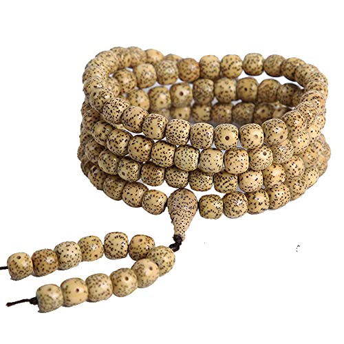 ZGHQHCDRH Rosenkranz-Armband, 108 Stern-Mond-Bodhi-Armband, Perlenkette, goldene Samen-Bodhi-Rosenkranzperlen for Männer und Frauen, Gebetsmeditation (Farbe: Schwarz)(Unique Colour) von ZGHQHCDRH