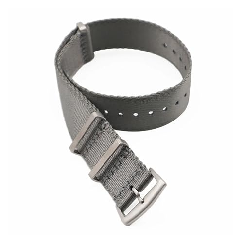 ZGHQHCDRH verstellbares Uhrenarmband ， Nylonband Sicherheitsgurt Armband Gürtel Männer Frauen Uhr Zubehör(Gray,22mm) von ZGHQHCDRH