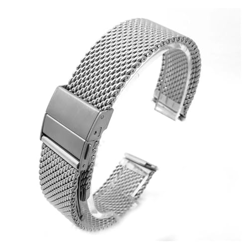ZGHQHCDRH verstellbares Uhrenarmband ， Uhrenarmband aus Edelstahl mit Schnellverschluss(Silver,18mm) von ZGHQHCDRH