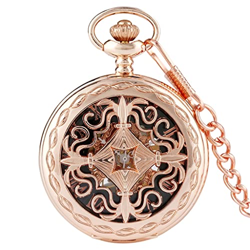 ZGJYSP Hohle mechanische Taschenuhr männliche römische Ziffernanzeige Anhänger manuelle mechanische Taschenuhr(Farbe:A,Größe:Einheitsgröße)(A Einheitsgröße) von ZGJYSP