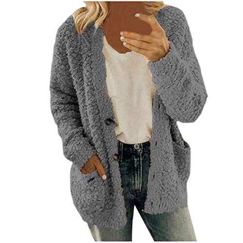 Strickjacke Damen Cardigan Lang ElegantMantel Langarm Bluse Pullover Leopardenmuster Jacke Shirt Mantel Oberbekleidung Top Sweatshirt Lose Cardigan Strick jacken für Frauen von ZGNB