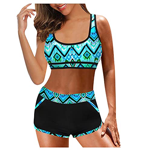 ZGNB Bikini Damen Push Up,Bikini Damen High Waist Women's Swimsuit Tankini Damen GroßE GrößEn Tankini XXL Schwarz Badeanzug MäDchen Bikini Damen Push Up Schwarz, XXL Bikini Damen Set von ZGNB