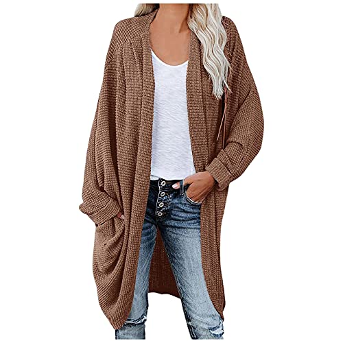 ZGNB Strickpullover Damen Damen Herbst Strickjacke Langarm Cardigan Strickjacke Oversize Strickmantel Grobstrickjacke von ZGNB