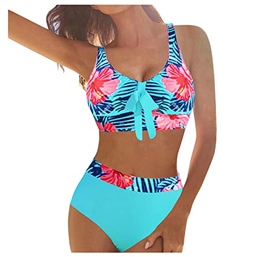 ZGNB Tankini Mit Shorts Beach Wear Bikini Top Bikini Damen Sexy Push Up Tanga Mini Bikini Bikini Weiss Damen Bikini 75e Bikini Crop top Blau#03 Blau von ZGNB