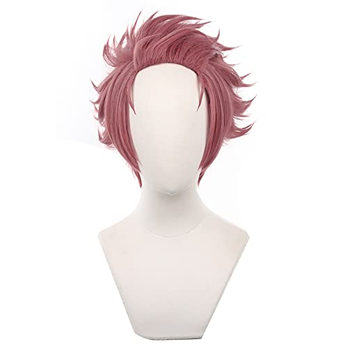 Anime Cosplay Perücke für Blue Lock Sae Itoshi Cosplay Perücke Braunes kurzes lockiges Haar für Männer Jungen mit gratis Perückenkappe von ZGNGLIZ