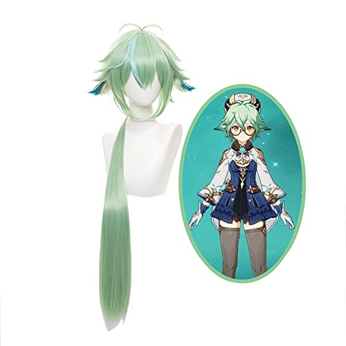 Anime Cosplay Perücke für Spiel Genshin Impact Cosplay Perücken mit gratis Perückenkappe (Sucrose) von ZGNGLIZ