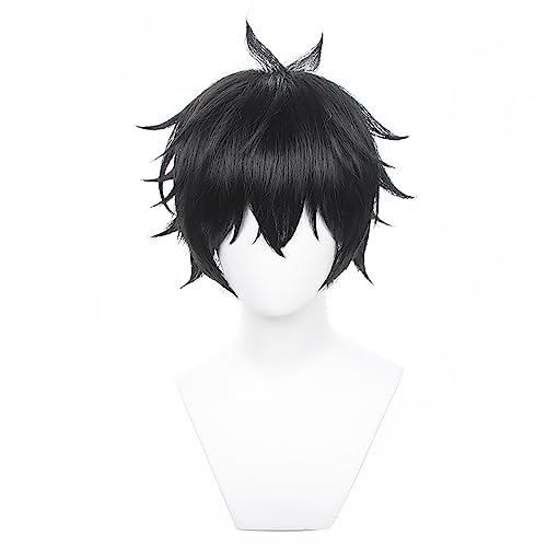 Anime Cosplay Wig for Game Honkai Star Rail Cosplay Wig Long Purple Red Hair for Girls and Women with Free Wig Cap (Dan Heng) von ZGNGLIZ