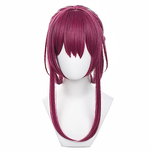 Anime Cosplay Wig for Game Honkai Star Rail Cosplay Wig Long Purple Red Hair for Girls and Women with Free Wig Cap (Kafka) von ZGNGLIZ