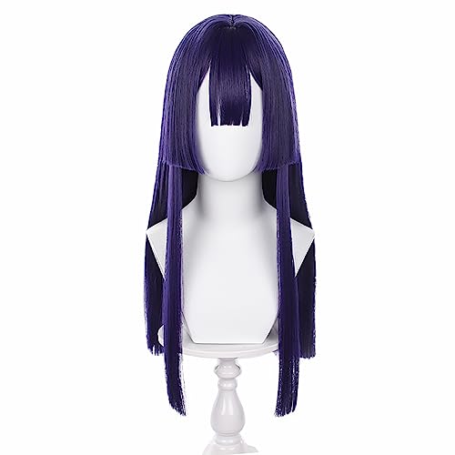 Anime Cosplay Wig for Game Honkai Star Rail Cosplay Wig Long Purple Red Hair for Girls and Women with Free Wig Cap (Pelageya Sergeyevna) von ZGNGLIZ