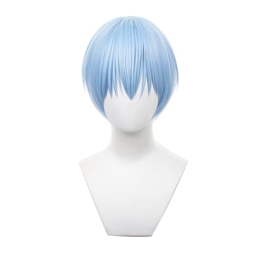Anime Himmel Cosplay Perücke für Sousou no Frieren, kurze blaue Haarperücken für Männer und Jungen von ZGNGLIZ