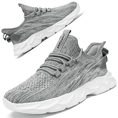 ZGPWZWL Barfußschuhe Herren Schuhe Weit Zehenschuhe Fitnessschuhe Barfuss Sportschuhe Fitnessschuhe Leichtgewichts Sneakers,Dunkelgrau EU 36 von ZGPWZWL