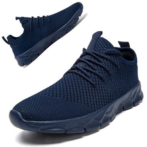ZGPWZWL Damen Turnschuhe Sneaker Schuhe Sportschuhe Tennisschuhe Walkingschuhe Laufschuhe rutschfest Atmungsaktiv Leichtgewichts Straßenlaufschuhe,Dunkelblau EU 40 von ZGPWZWL