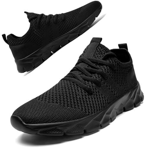 ZGPWZWL Damen Turnschuhe Sneaker Schuhe Sportschuhe Tennisschuhe Walkingschuhe Laufschuhe rutschfest Atmungsaktiv Leichtgewichts Straßenlaufschuhe,Schwarz EU 39 von ZGPWZWL