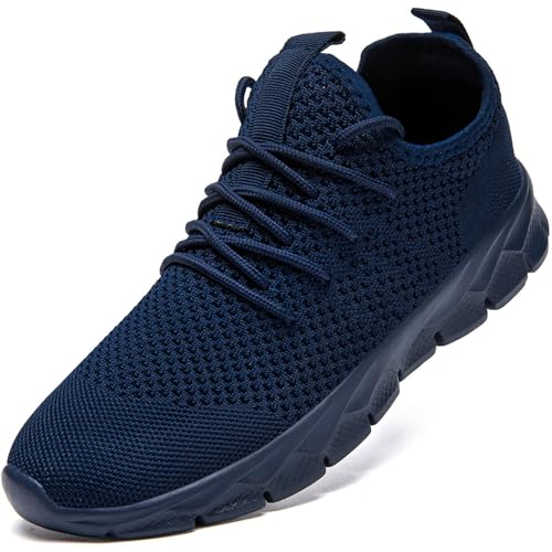 ZGPWZWL Herren Laufschuhe Leichte Sportschuhe Turnschuhe Atmungsaktiv Trainingsschuhe Bequeme Orthopädische Krankenschwester Schuhe Sneaker,Blau,EU48 von ZGPWZWL