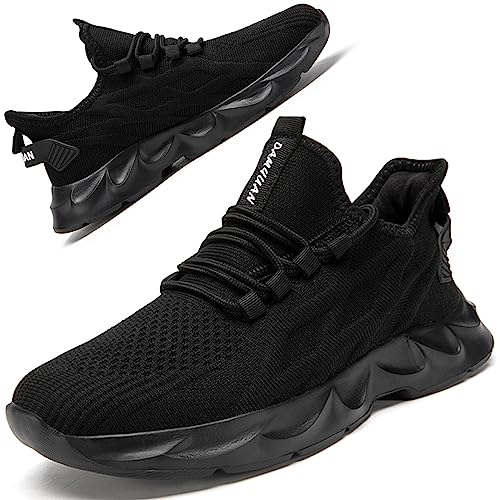 ZGPWZWL Sneaker Damen Schuhe Atmungsaktiv Sportschuhe Leichtgewichts Walkingschuhe Turnschuhe Freizeitschuhe Laufschuhe Straßenlaufschuhe,Schwarz EU 39 von ZGPWZWL