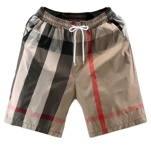 ZH8FCHAN Herren Sommer Beach Hawaii Shorts Leichte elastische Taille Draw String Casual Shorts Fitness (Colour 8,L) von ZH8FCHAN