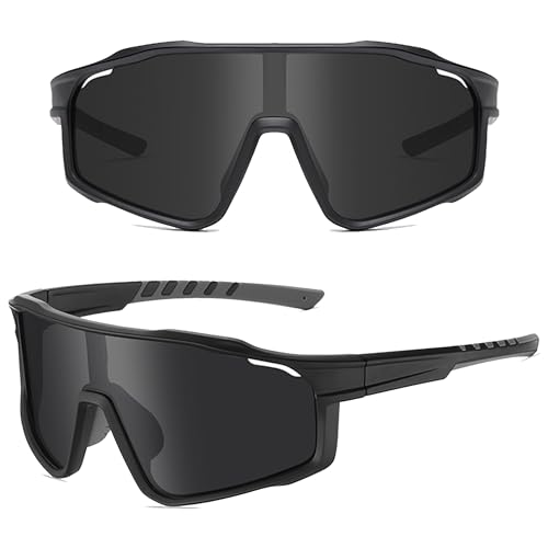 ZHABAO Polarisierte Sonnenbrille für Damen und Herren, UV400 Anti-UV-Schutz, Sport-Sonnenbrille für Outdoor-Sport (21) von ZHABAO