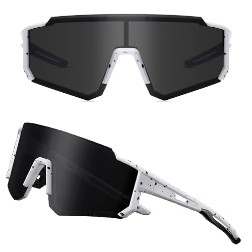 ZHABAO Polarisierte Sport-Sonnenbrille für Männer und Frauen, coole Sonnenbrille für Outdoor Baseball Radfahren Laufen Fischen (E08) von ZHABAO