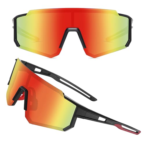 ZHABAO Polarisierte Sport-Sonnenbrille für Männer und Frauen, coole Sonnenbrille für Outdoor Baseball Radfahren Laufen Fischen (E10) von ZHABAO