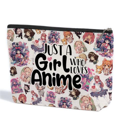 Kosmetiktasche mit Anime-Motiv, Cartoon-Maus, Katzenliebhaber, Geschenke, Zeug, Zauberer, Make-up-Tasche, Schulabschluss, Krankenschwester, Muttertag, Geburtstag, Geschenke für Mädchen, Frauen, Lesen, von ZHAMEN