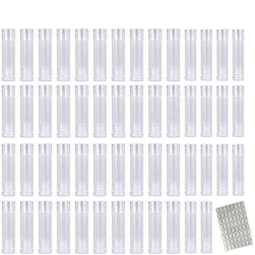 Leer Lippenstift Lippenstifthülsen Selbst Befüllen Leer Lippenpflegestift mit Kappen DIY Lip Balm Rohre Container 54 Stück Leer Lippenstift Lippenstifthülsen Selbst Befüllen Leer Lippenpflegestift mit Kappen DIY Lip Balm Rohre Container 54 Stück von ZHANChen