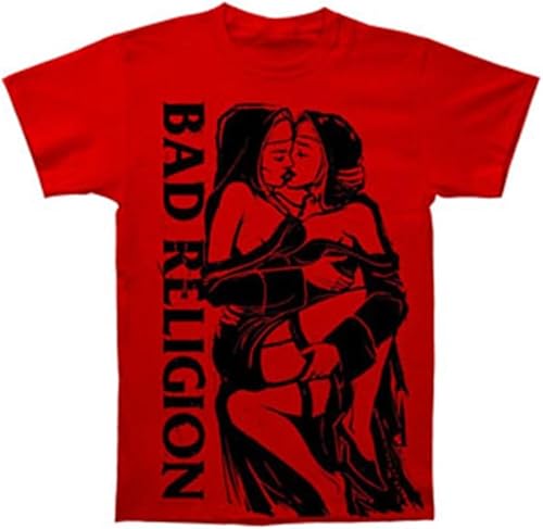 Bad Religion Men's Naughty Nuns T-Shirt Red(X-Large) von ZHAO41XIONG