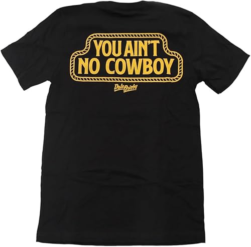 Rodeo Time Dale Brisby You Ain't No Cowboy YANC Pocket T Crew Neck T-Shirt(Medium) von ZHAO41XIONG