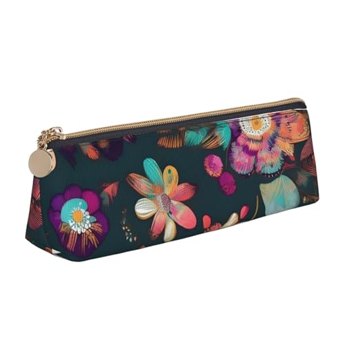 Bunte Geldbörse mit Boho-Blumendruck, PVC, Geldbeutel, Make-up-Tasche, Federmäppchen, Reißverschluss, Schreibwarenetui, Damen und Herren, Weiß, One Size, Einfach: Bunte Geldbörse mit Boho-Blumendruck, PVC, Geldbeutel, Make-up-Tasche, Federmäppchen, Reißverschluss, Schreibwarenetui, Damen und Herren, Weiß, One Size, Einfach: von ZHAOLQ