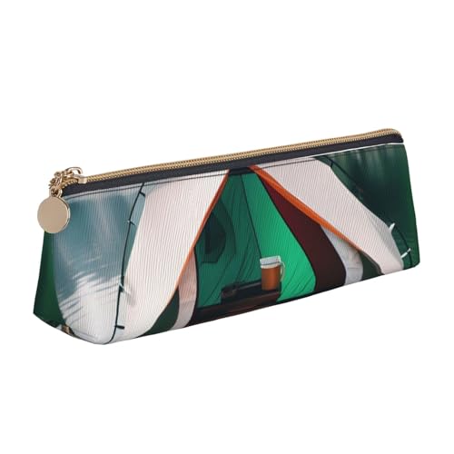 Lake Camping-Druck PVC Münzbörse Geldtasche Make-up Tasche Bleistift Beutel Reißverschluss Schreibwaren Fall Damen Herren, Weiß, One Size, Einfach: von ZHAOLQ